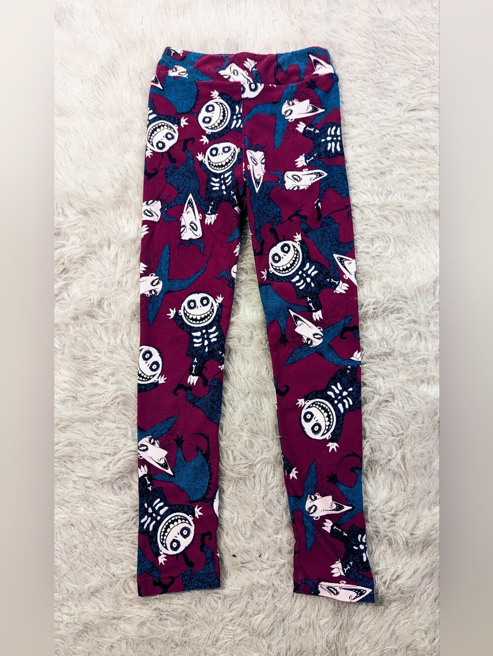 LuLaRoe Girls Size L (7-8) Nightmare Before Christmas Leggings